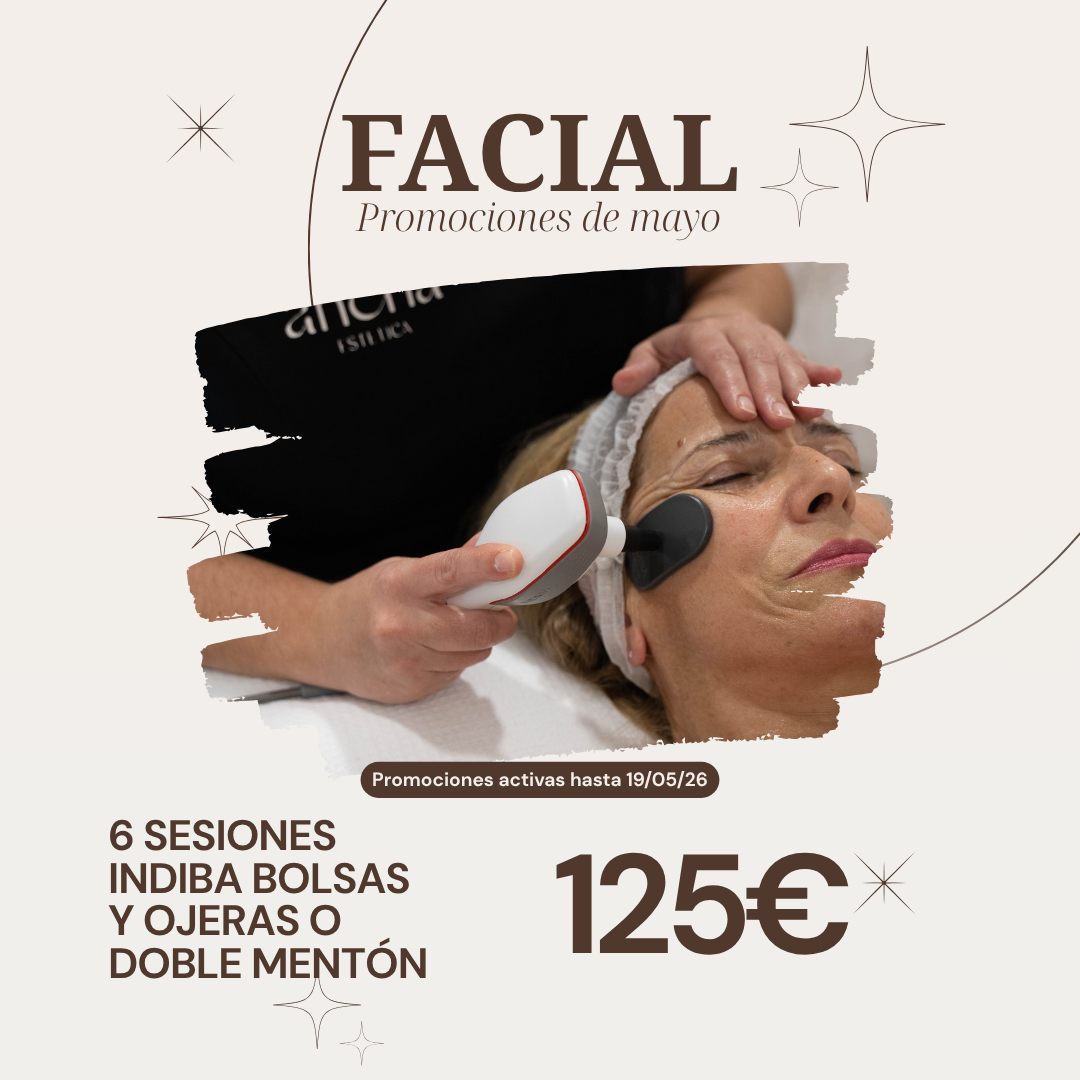 6 SESIONES INDIBA BOLSAS Y OJERAS O DOBLE MENTÓN Ancha Estética Cádiz