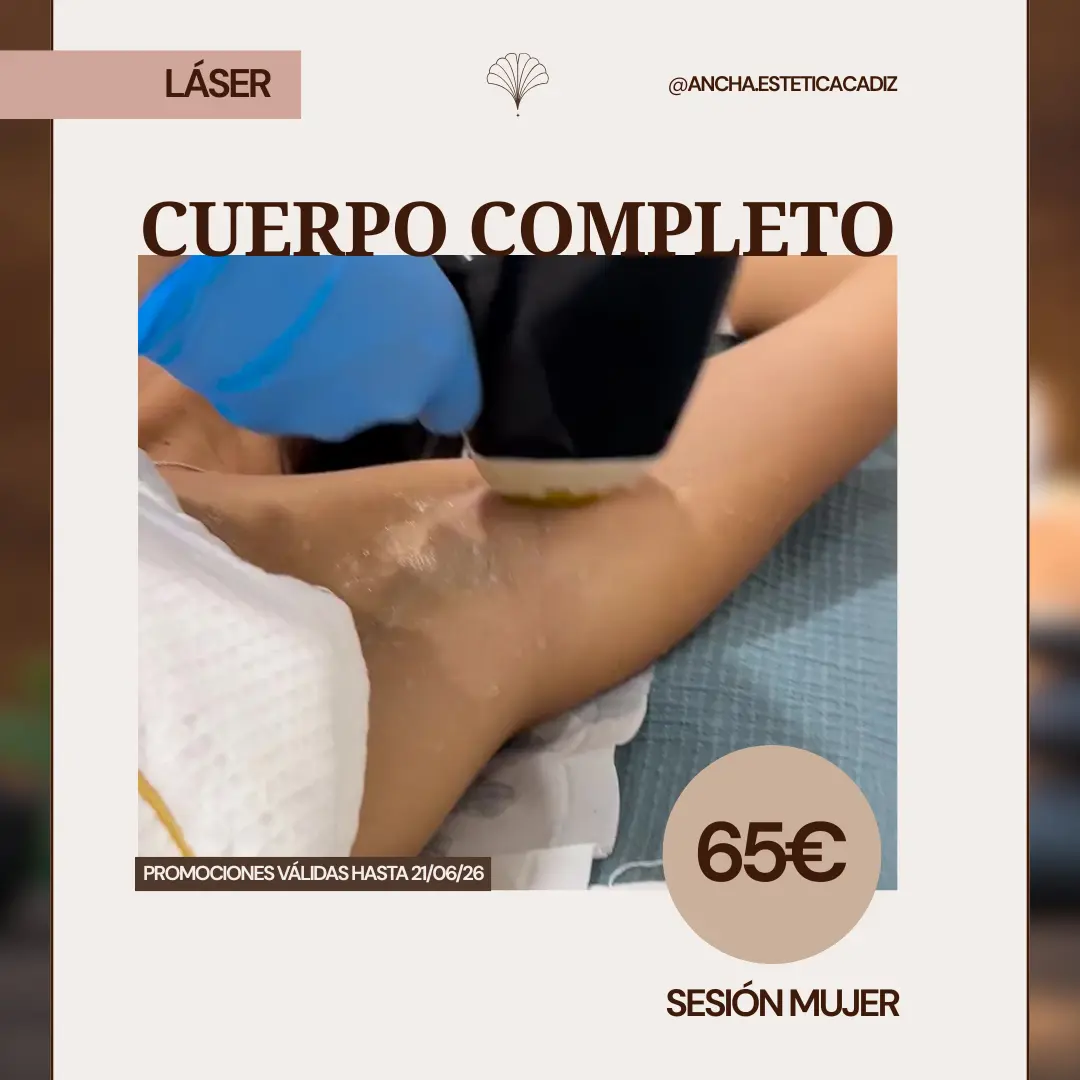 Sesión láser cuerpo completo mujer